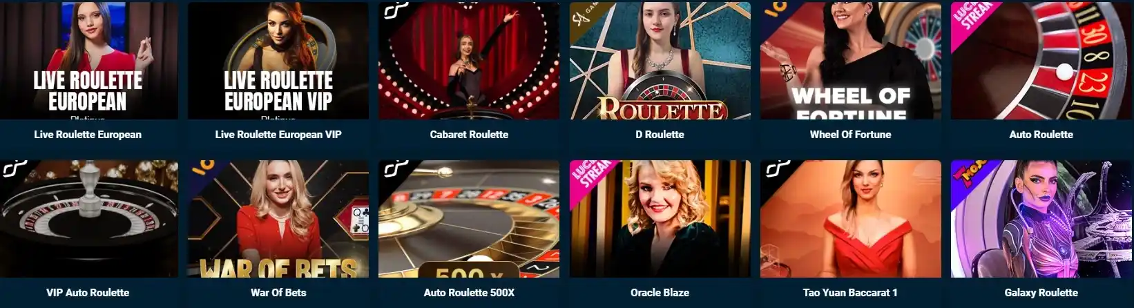 Rolletto Casino live roulette game variants